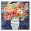  «Floral Beauty 2 Striped Vase» par Cheryl Warrick, art mural en verre acrylique, 36 po x 36 po-707072723