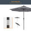 Parasol de marché éclairé 108 po Donyel-1825149800