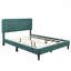 Lit plateforme en tissu d'ameublement-511404792