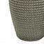 Lighting, H 24 po, lampe de table, résine grise, abat-jour ivoire / crème, contemporain-256411774