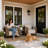 PE Rattan Patio Chair with Cushions 