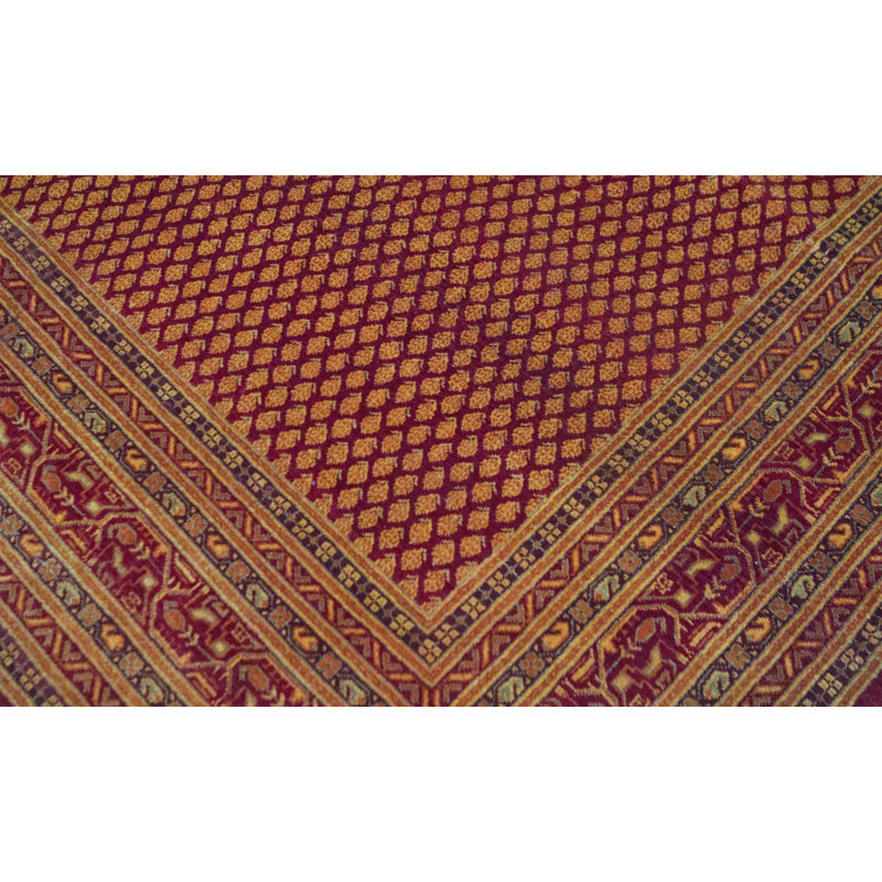 Wool Oriental Area Rug, Rectangle 6'8" x 9'8"