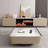 Luxury-Style Leather Rock-Style Tea Table-927873885