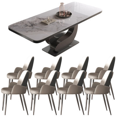 Italian style home rectangular dining table sets