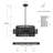 Gimlet 4 - Light Dimmable Chandelier-306597798