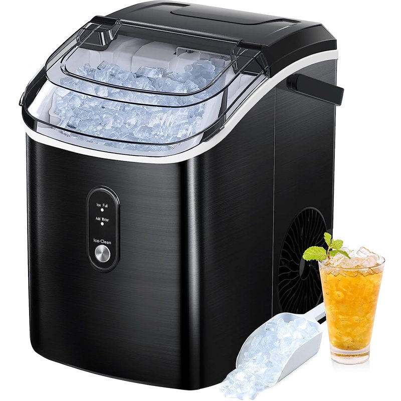 HAVATO 34 Lb. Daily Production Nugget Clear Ice Portable Ice Maker, Black 2