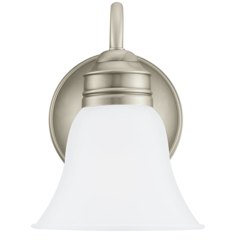 Éclairage de salle de bain à intensité variable 4 lumières Berrera, Nickel ancien brossé