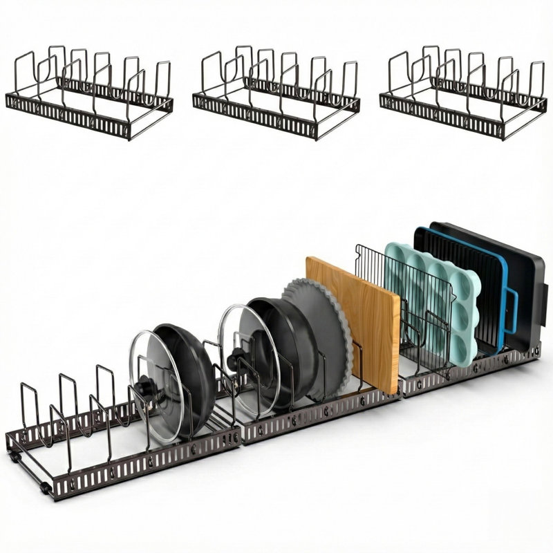 Ensemble de 3 ustensiles de cuisine 3-en-1 diviseurs bronze