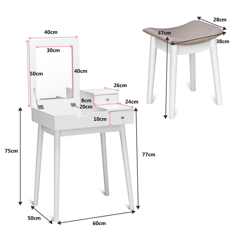 Blasco Dressing Table with Mirror