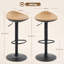 Swivel Upholstered Adjustable Height Bar Stool