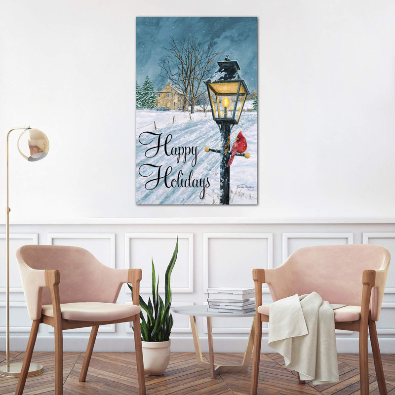 Happy Holidays by James Redding - Wrapped Canvas Print, 101.6 cm H x 66.04 cm W x 1.91 cm D