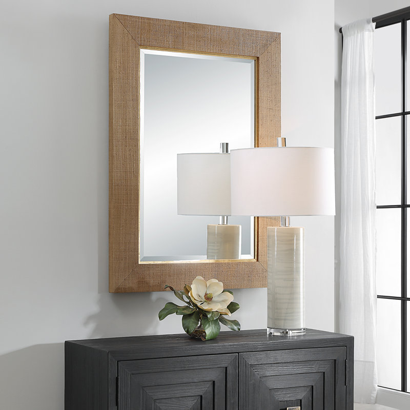 Loreene Grass Cloth Mirror