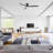 52" 3-solid Wood Blade Transitional Modern Downrod Mount Dimmable Led Ceiling Fan With Light Kit And Remote Control-673369071