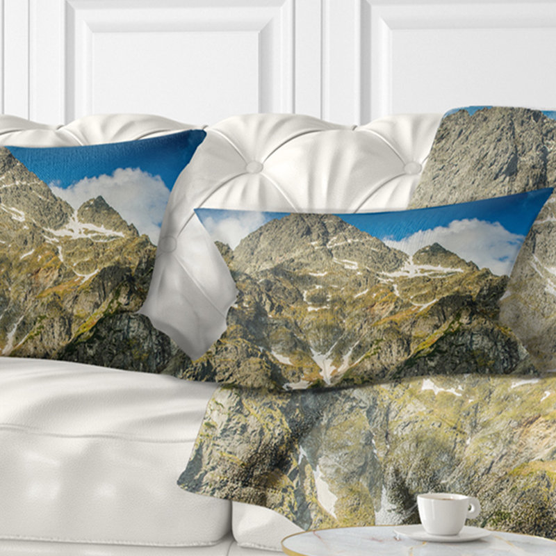 Coussin lombaire Landscape Rocky Summit in Tatra Mountains