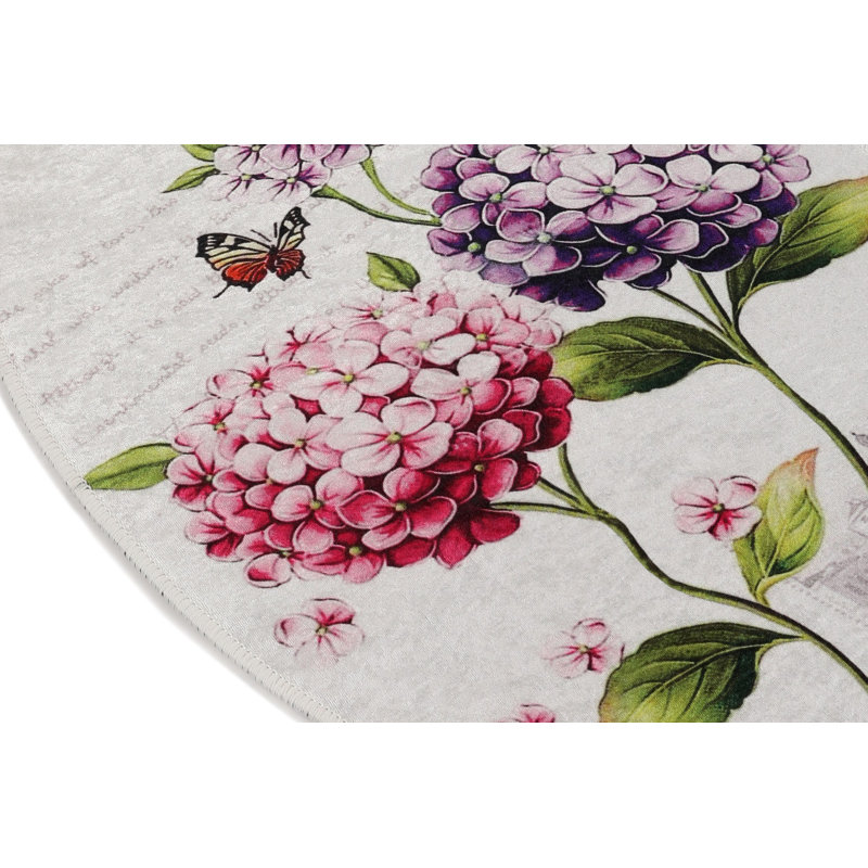Durable Area Rug, 100% Polyester, 0.4 in Pile Height | Antibacterial, Non-Slip Underside, Machine Washable | Perfect for Living Room, Bedroom, & High-Traffic Areas, Easy Care & Stylish Design