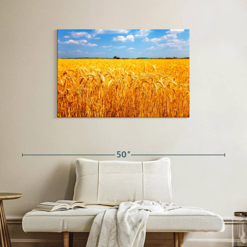 Harnek Wheat Field Ready For Harvest, 26" H x 39" W
