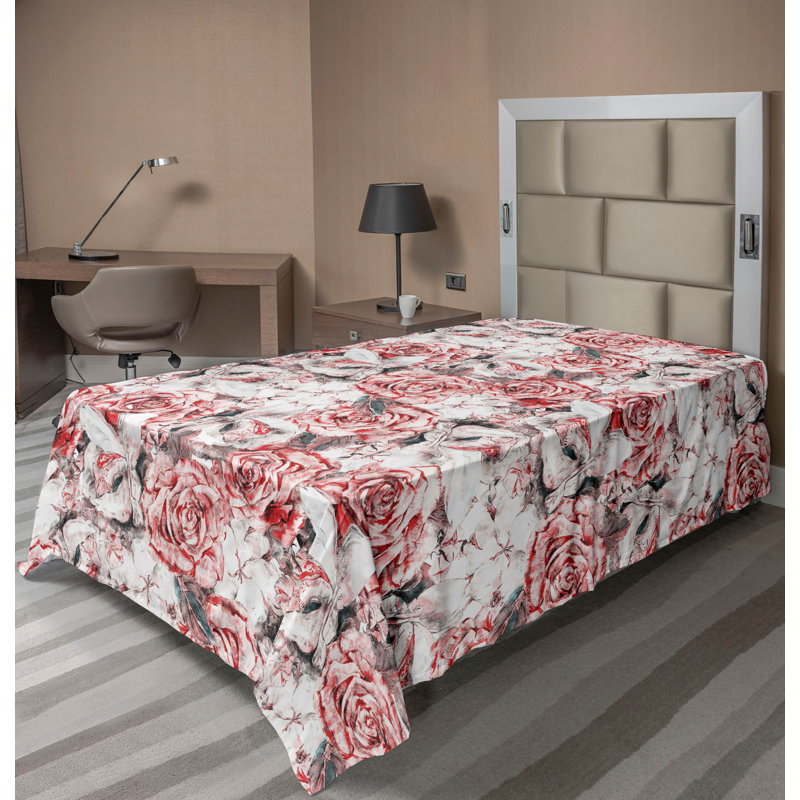 Drap-housse Ambesonne, Drap plat pour lit simple