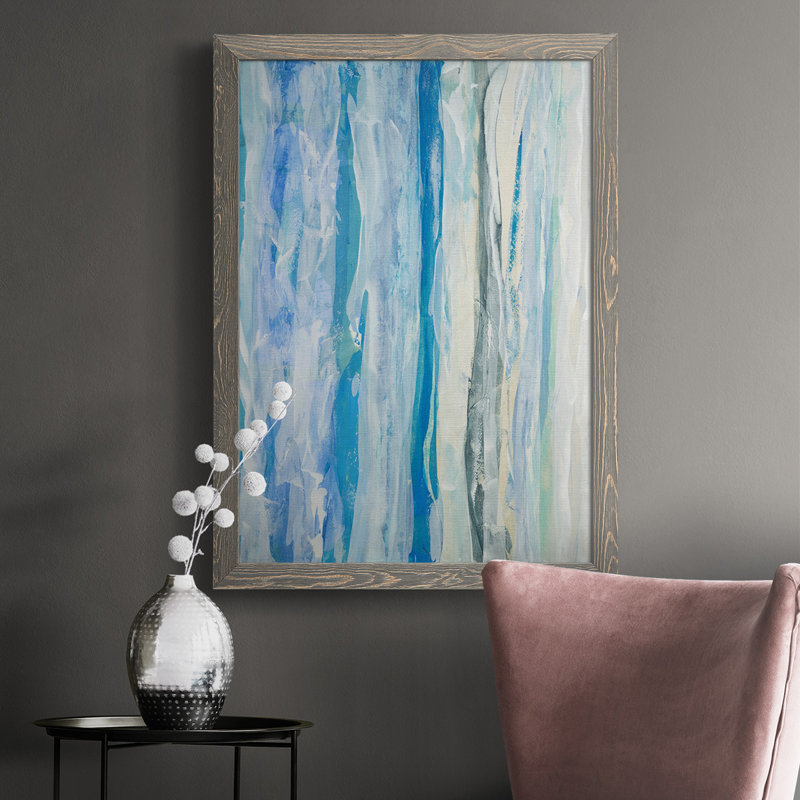 Susy Natation Ashore, reproduction d'art sur toile, H 43,5 po x l 31,5 po x P 1 po, gris