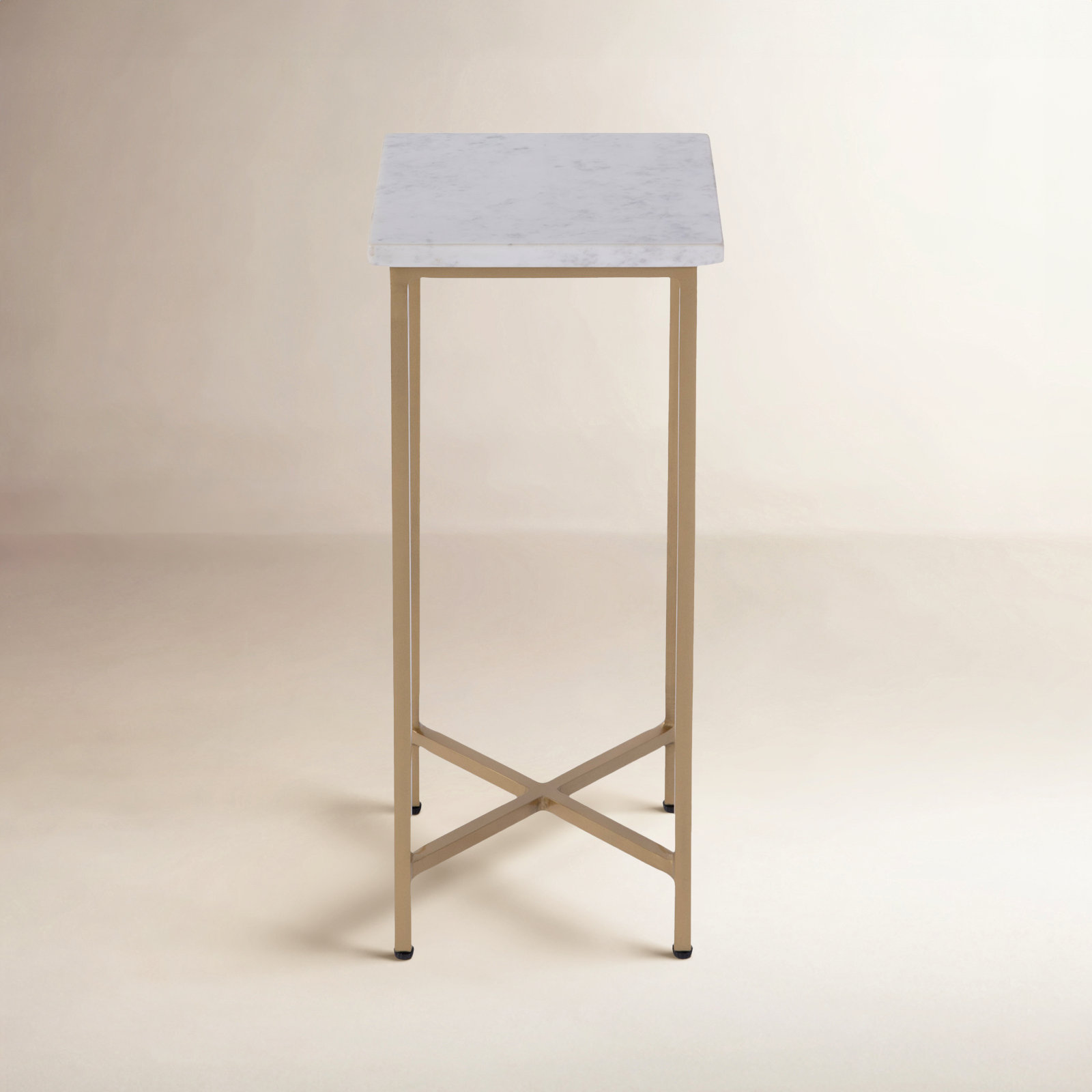 9" Genuine Marble End Table