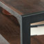 Table de chevet, finition brune