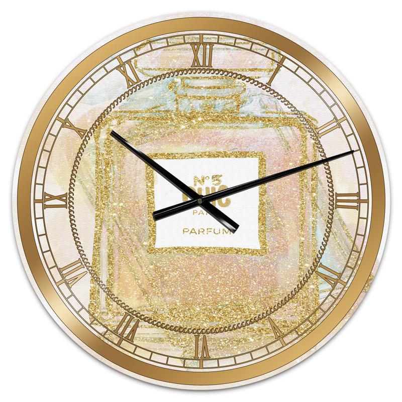 Horloge murale Chic Nr 5 Paris Parfum I, Grand
