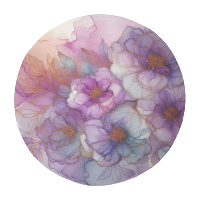 Tapis tressé violet