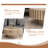 Chunnu Round MDF Coffee Table with Wood Texture