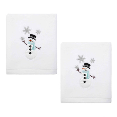 Ensemble de 2 serviettes à main The Holiday Aisle® Snowman