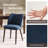 Upholstered Solid Wood Small Dining Chairs - Ergonomic Curve & Plush Padding for Multiple Spaces-1228368304