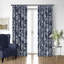 Alexandria Indigo Cotton Pinch Pleat Drapery Panel Set of 2-106126297