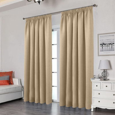 Triple Woven Blackout Curtains - Elegant Room Darkening
