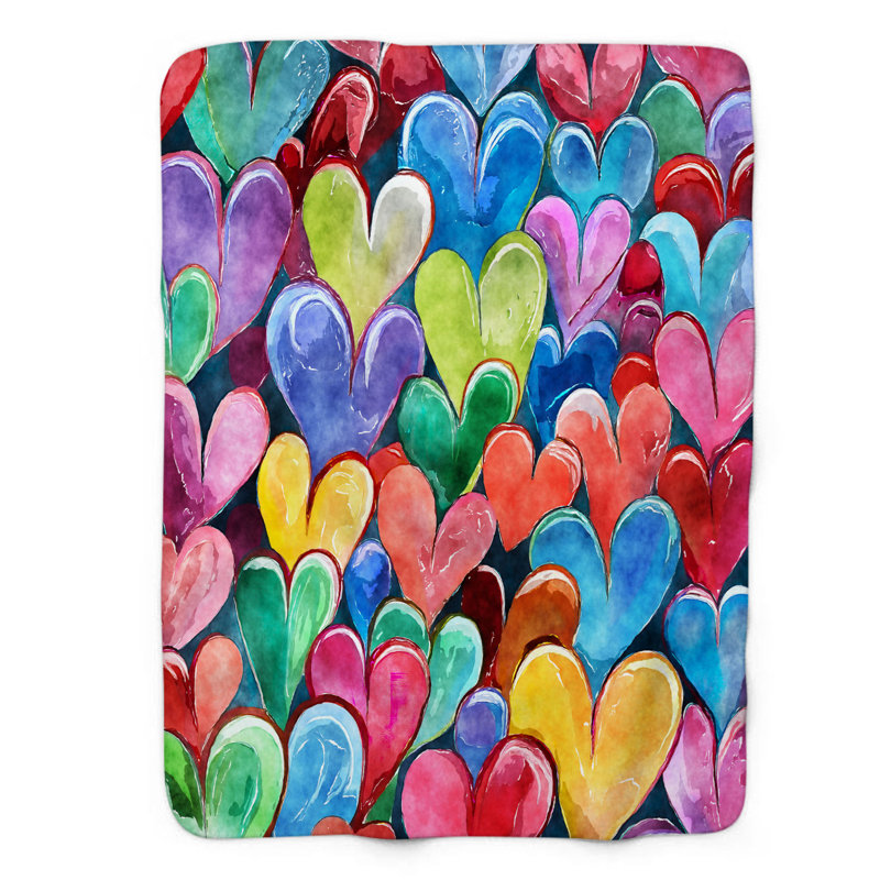 Jeté Blissful Heart Harmony, L 60 po x L 80 po