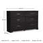 Commode double 6 tiroirs Eria