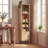 54'' H X 12'' W Slim Tall Rattan Storage Cabinet Boho Accent Bookshelf w/ Rattan Door 12-Position Adjustable Shelf-99057532