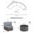 Rasmus 4 - Person Modular Patio Conversation Set with Cushions-2060040767