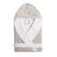 100% Cotton Girl / Woman+ Mid-Calf Bathrobe with Pockets and Hood-110514929-110514931