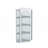 Glass Door Wall Mounted Corner Cabinet