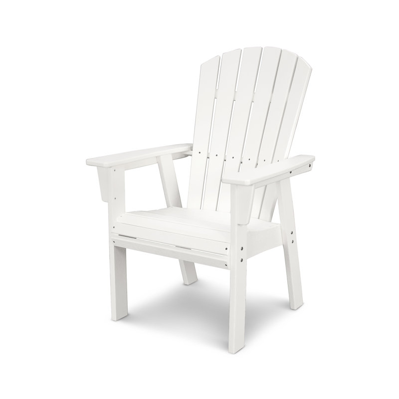 Chaise Adirondack POLYWOOD Nautical Curveback, Blanc