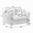 46" W Corduroy Armchair-2055568687