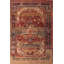 Tapis décoratif lavable à motif géométrique coloré rouge-1618933486