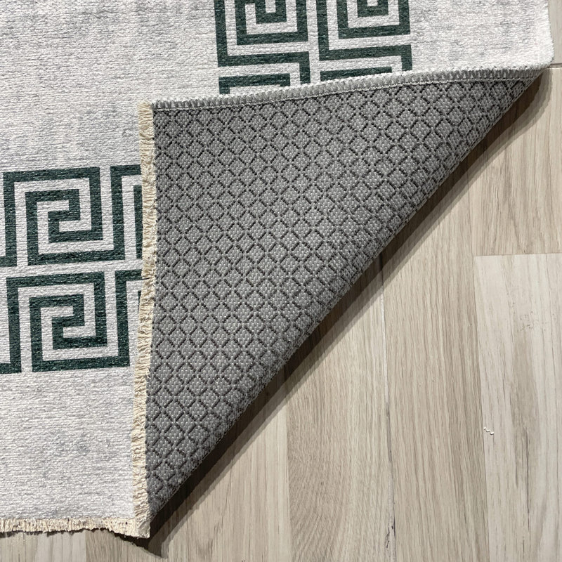 Tapis Omiyah avec envers antidérapant, Tapis de couloir 3 pi 4 po x 14 pi 10 po