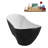 71" Streamline Soaking Freestanding Tub and Tray With Internal Drain-112235480
