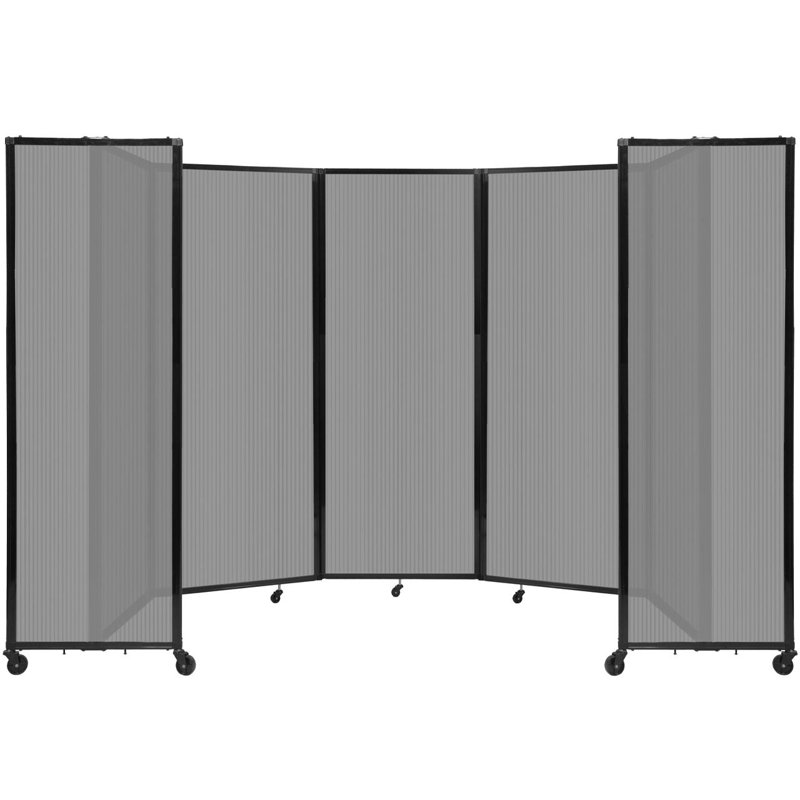 Cloison murale en polycarbonate 360, H 90 po x l 168 po, Gris clair