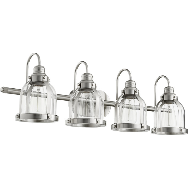 Dismuke 4 - Light Dimmable Vanity Light, Satin Nickel