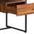 Rectangular Desk With Walnut & Sandy Black Finish - 1 Drawer, Metal Sled Base, Bearing, 62"x31"x24" Measurements Synthetic Wood, Support, 24"x62"x31" Dimensions