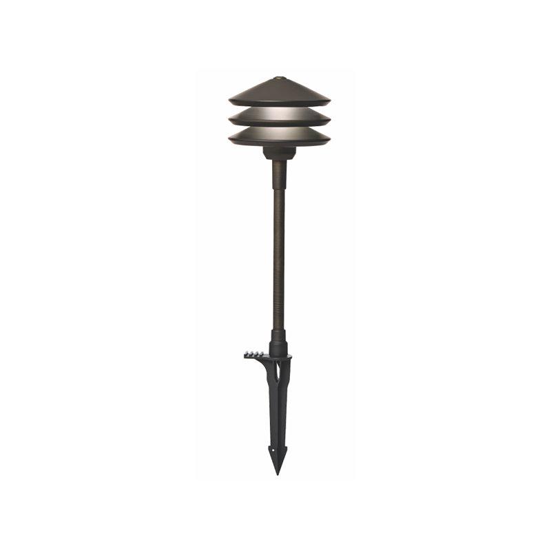  Éclairage de sentier basse tension à DEL, 100 lumens, 3000K, IP65, Laiton antique