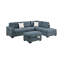 Canapé modulaire en L avec repose-pieds et canapé rembourré Living Room-1276138617