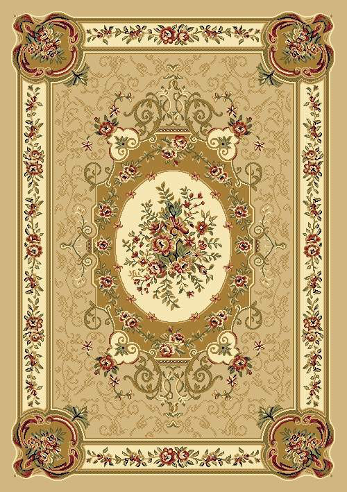 Tapis décoratif intérieur/extérieur beige oriental Blocher, Rectangle 10 pi x 13 pi