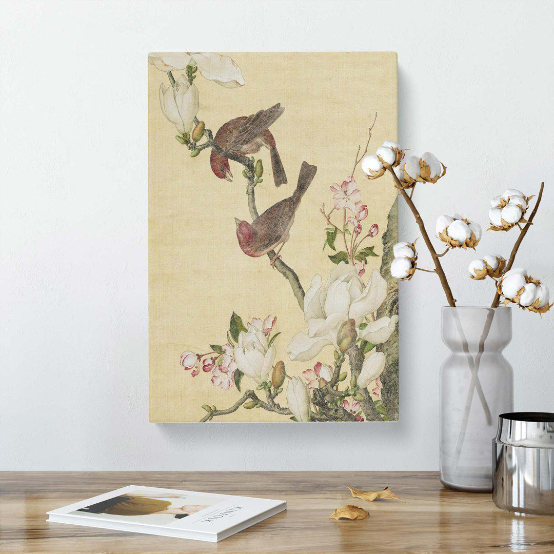 The Two Birds by Lang Shining - Wrapped Canvas