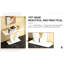 Table de salle à manger rectangulaire contemporaine blanc brillant pour chambre à coucher, bistro, maison - 48,64 po x 17,81 po x 29,88 po Bureau étudiant délicat, bureau de jeu 48,64 po x 17,81 po